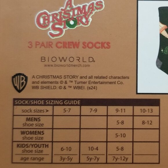 A Christmas Story Sock Goft Box Set - 3 pairs - Picture 9 of 10